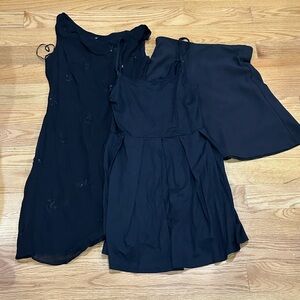 GAP One Shoulder Black Dress (Free Mystery Clothes)